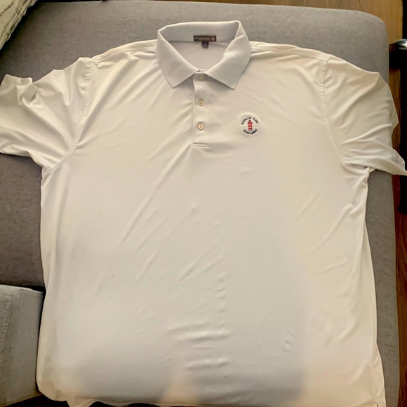 I have bundle pack of Peter Millar XL White is a Dri fit and Black is 100 cotton - Picture 2 of 9